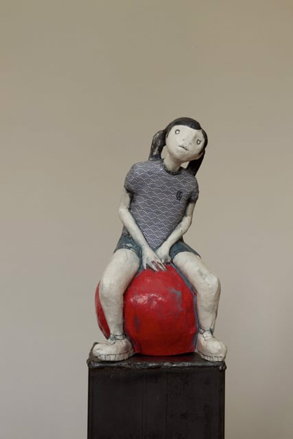 On A Red Ball III by Silvia Trappa