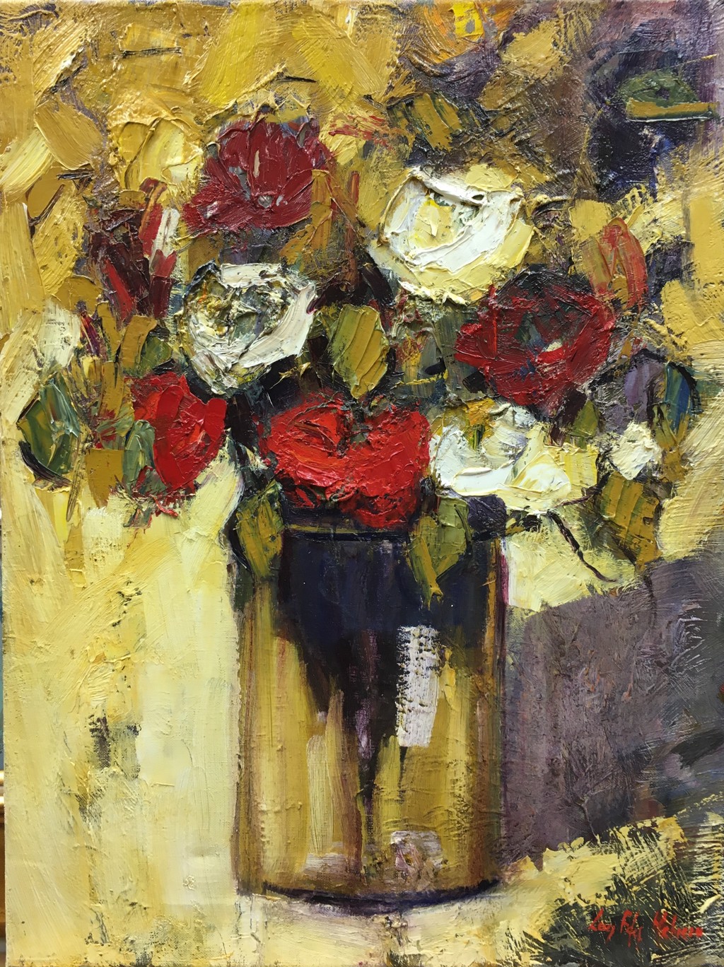 Roses From the Garden by Luis F. Hebrero