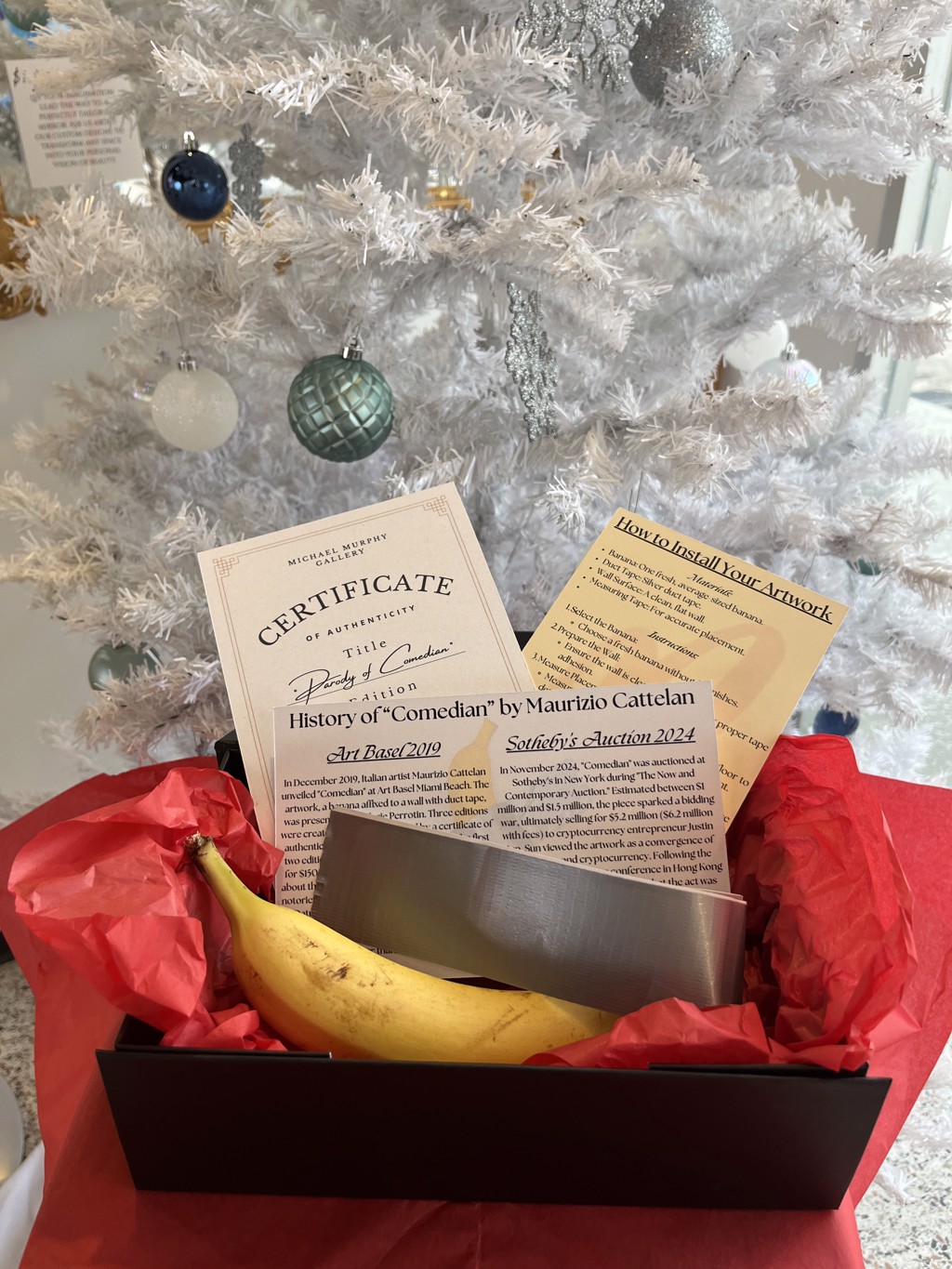 Parody of the "Comedian" Gift box by Michael Murphy Gallery