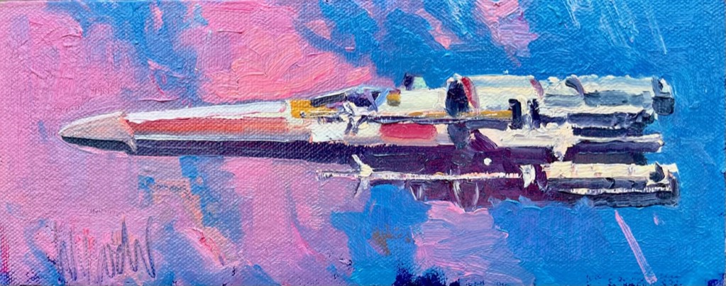 X-WING ON PATROL ❄ by Stephen Wysocki
