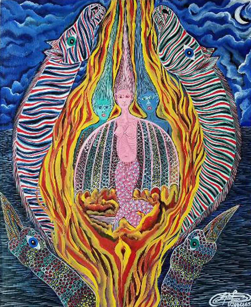 L' Apparition des Trois Femmes d'Egypte" #5MFN by Frantz Zephirin