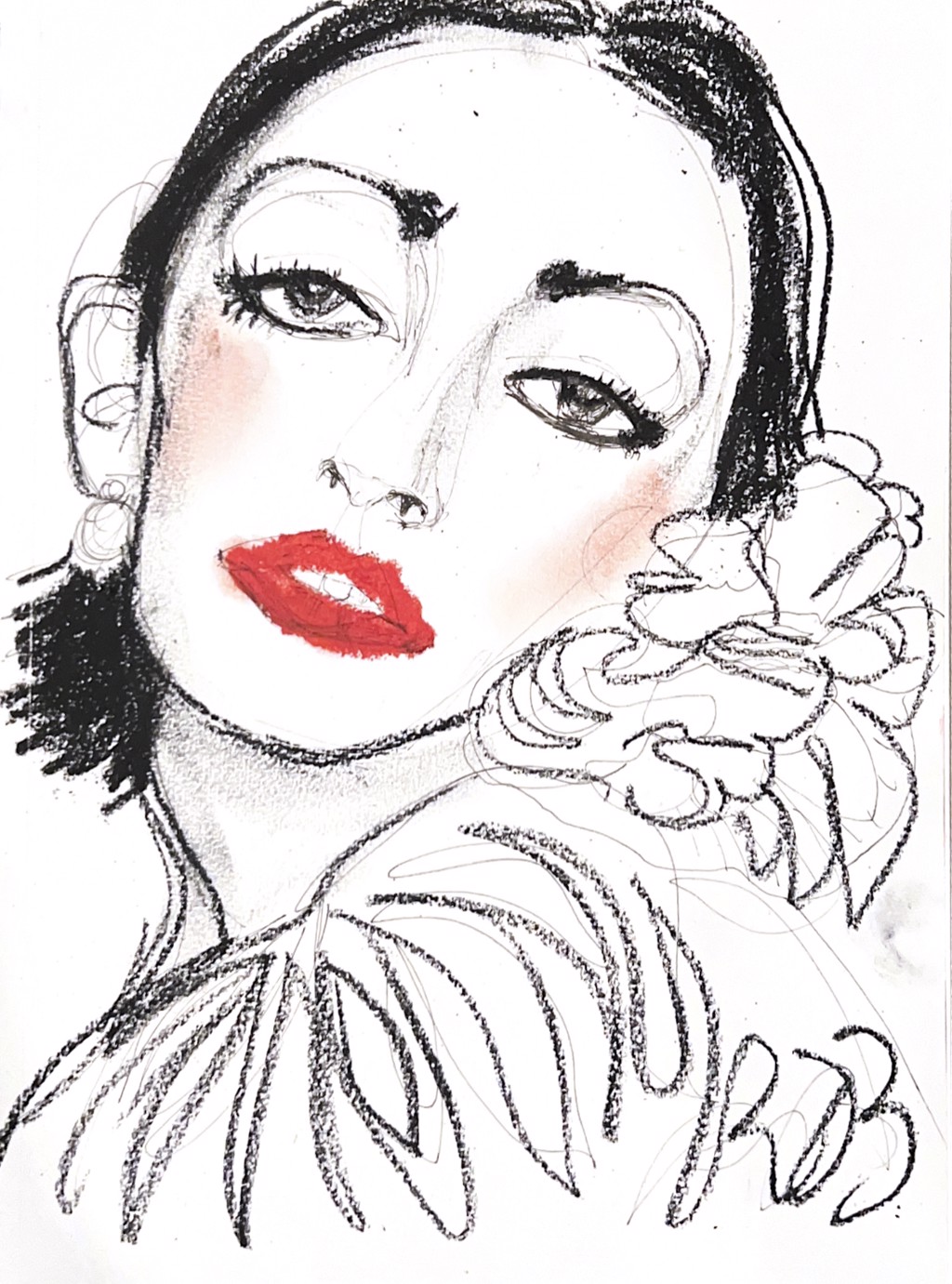 Anjelica Huston by Rebecca Russo