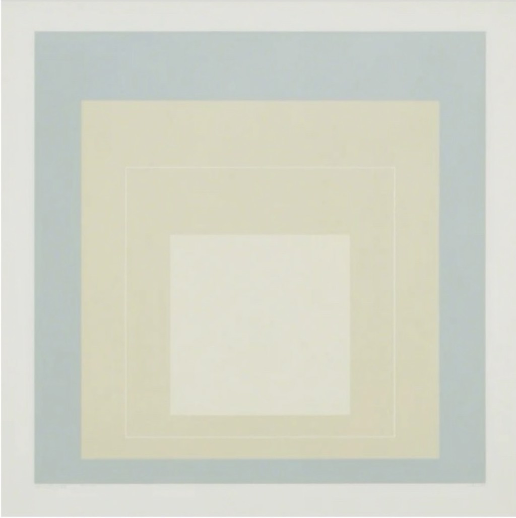 White Line Squares VII (Series I). Ed of 125. SOLD by Josef Albers