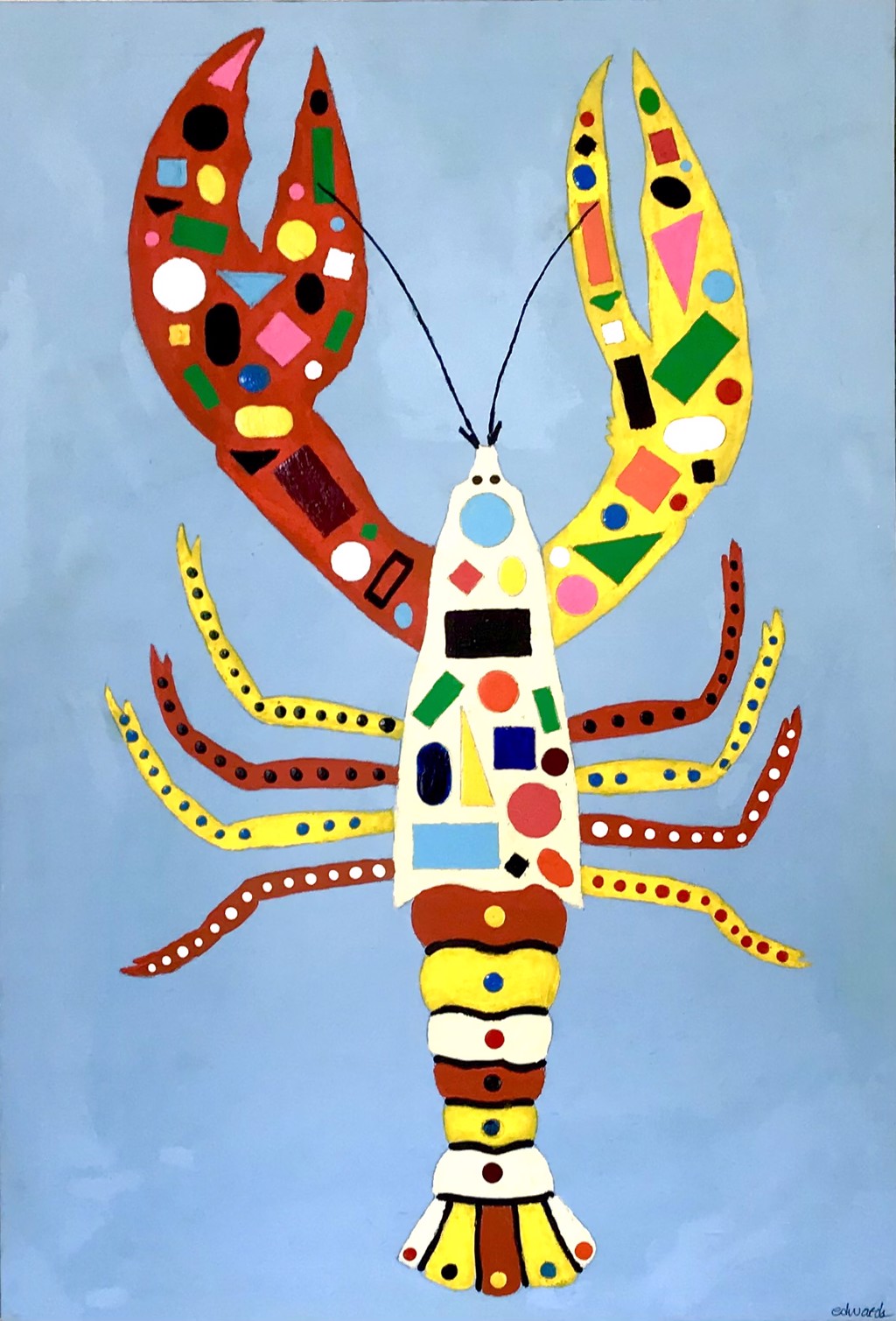 Polkadot Lobster IV by Jodi Edwards | Portland Art Gallery