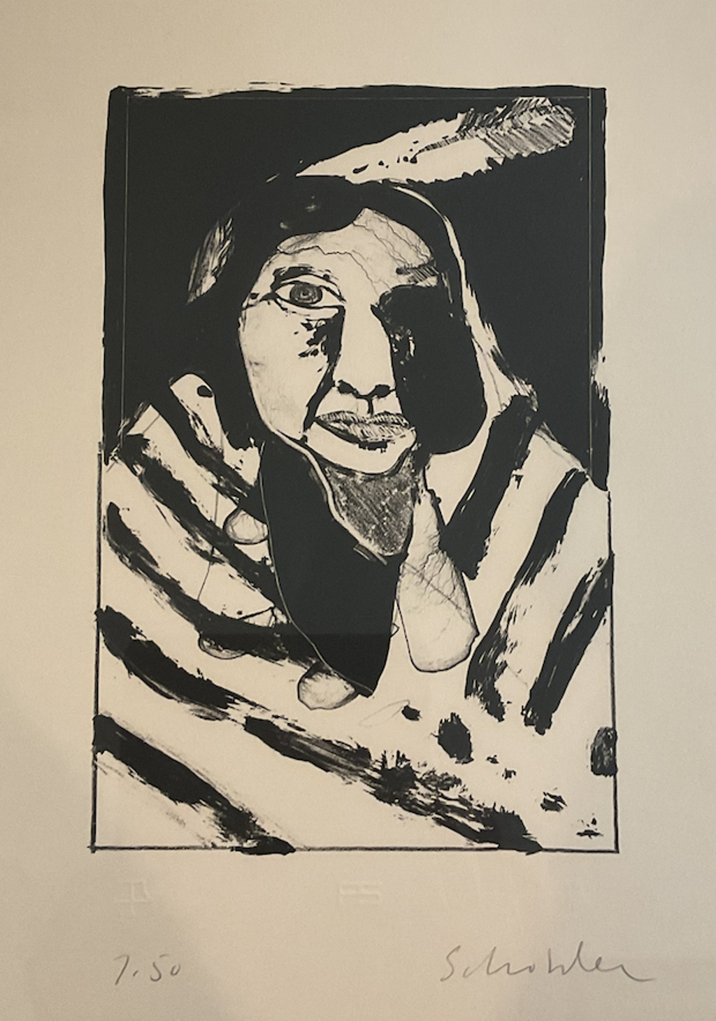 Indian with Blanket No. 2 by Fritz Scholder | Foltz Fine Art