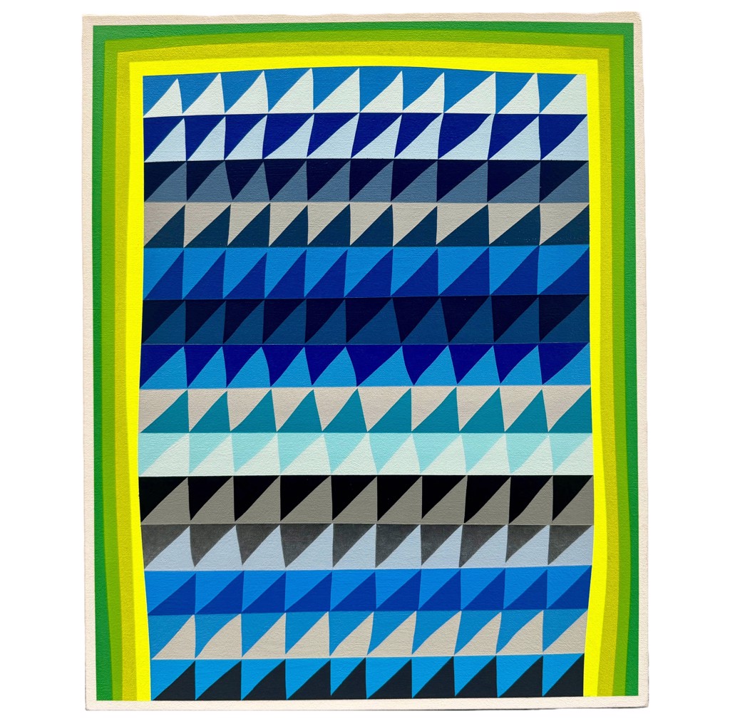 Untitled(Green & Blue Hybrid) by Christopher Cascio