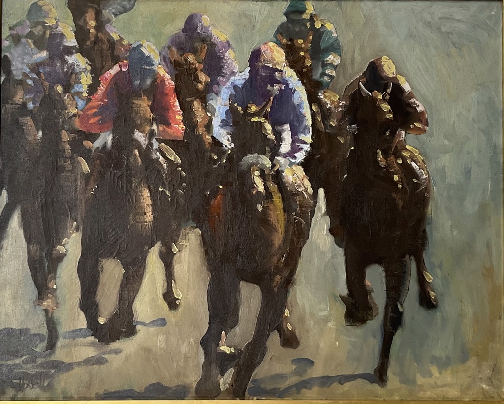 Horses and Jockeys by Peter Howell
