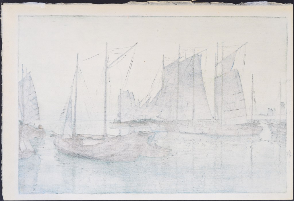 New Moon by Hiroshi Yoshida | The Woodblock Gallery