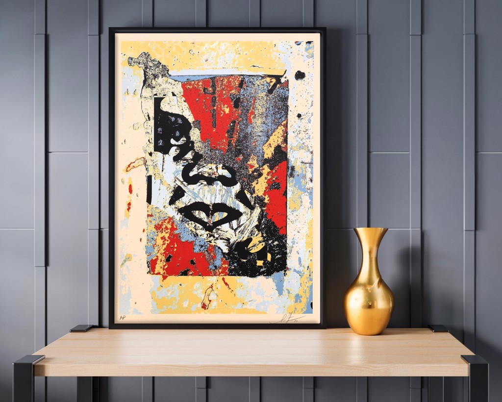 希少・世界115枚限定】Obey Giantアート:スタイル（シアン） News Tagged