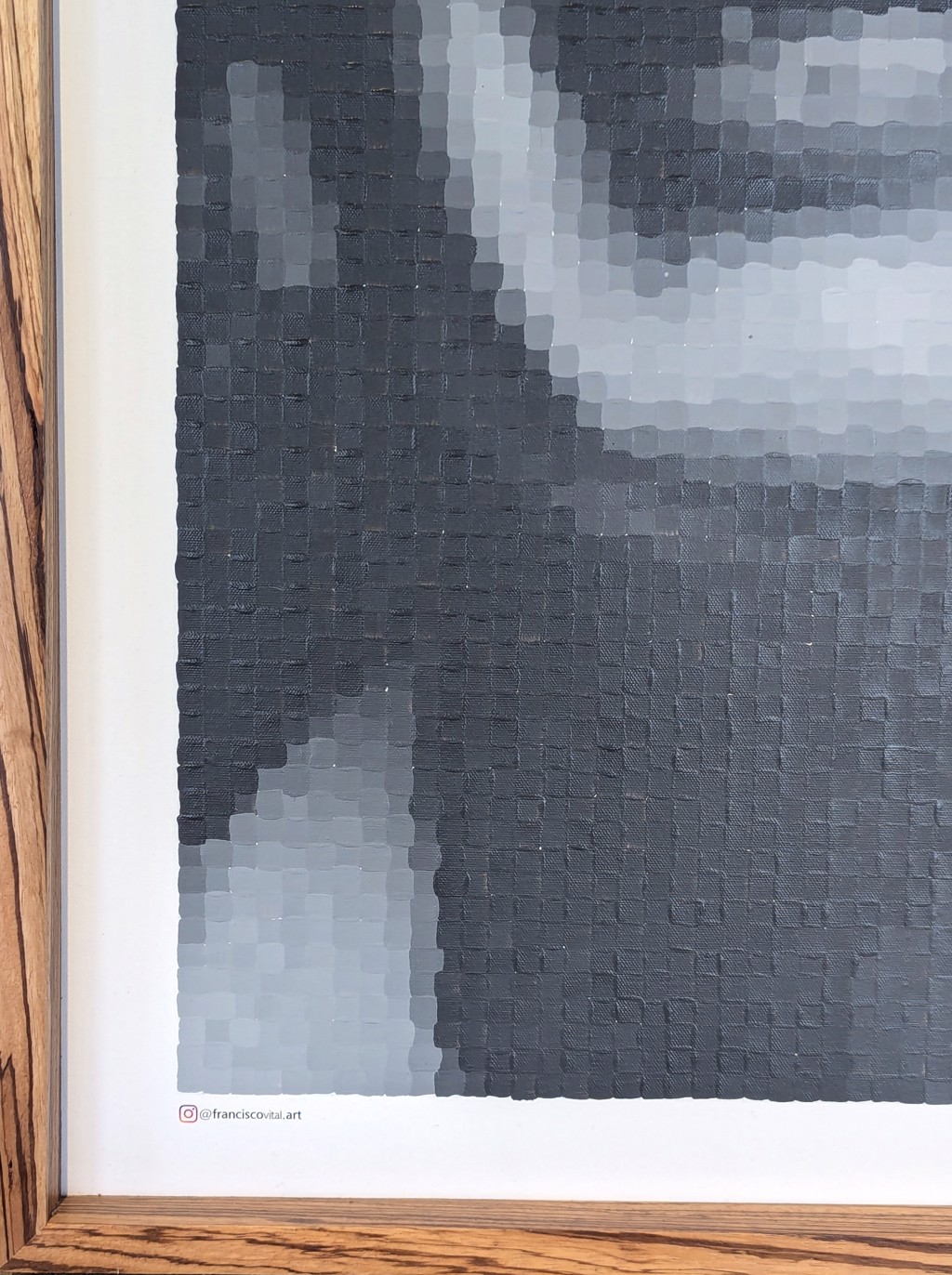 "Marilyn Monroe Smile" Contemporary Pop Art Inspired Pixelated Portrait Painting by Francisco Vital