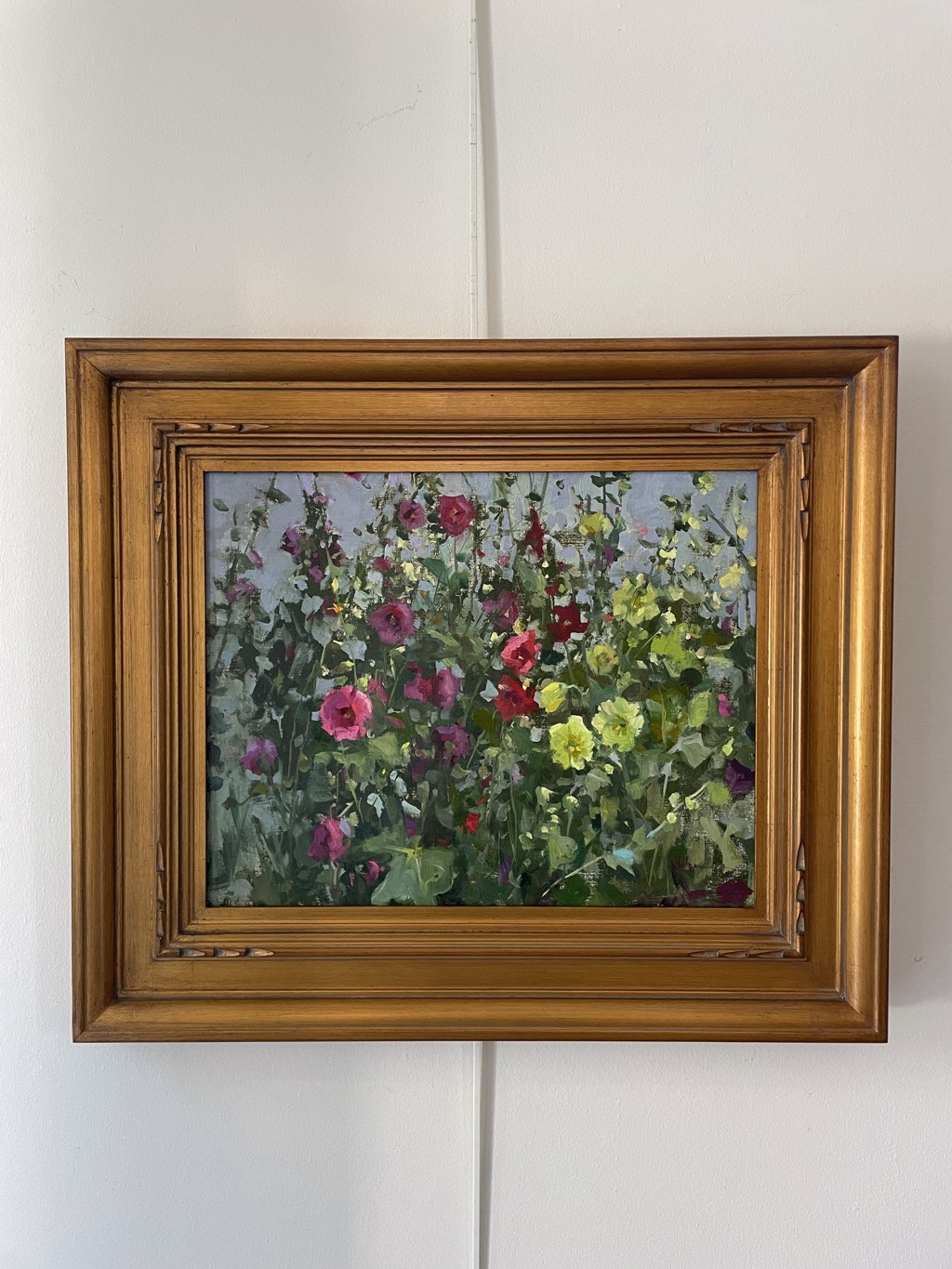 Hollyhocks by Lori Putnam, AIS & OPAM