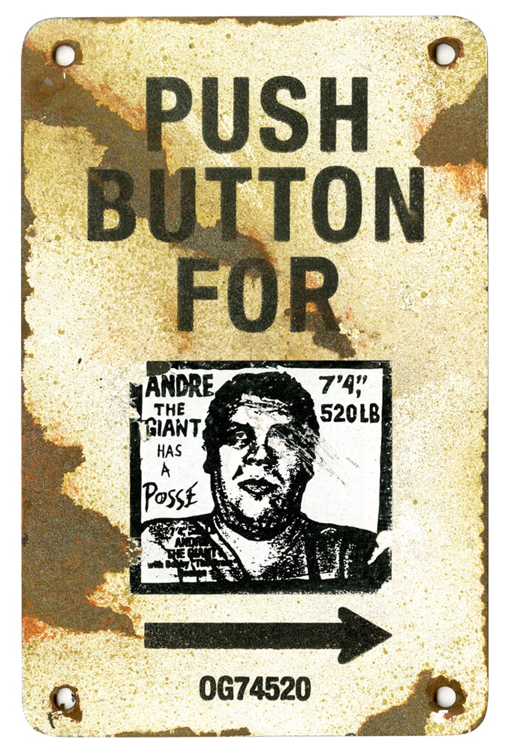 OG Crosswalk Sign 68 by Shepard Fairey | GGA GALLERY