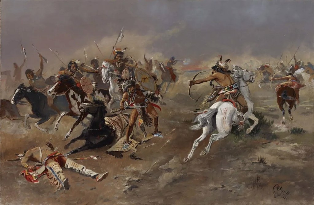 FOR SUPREMACY by Charles M. Russell [1864-1926]