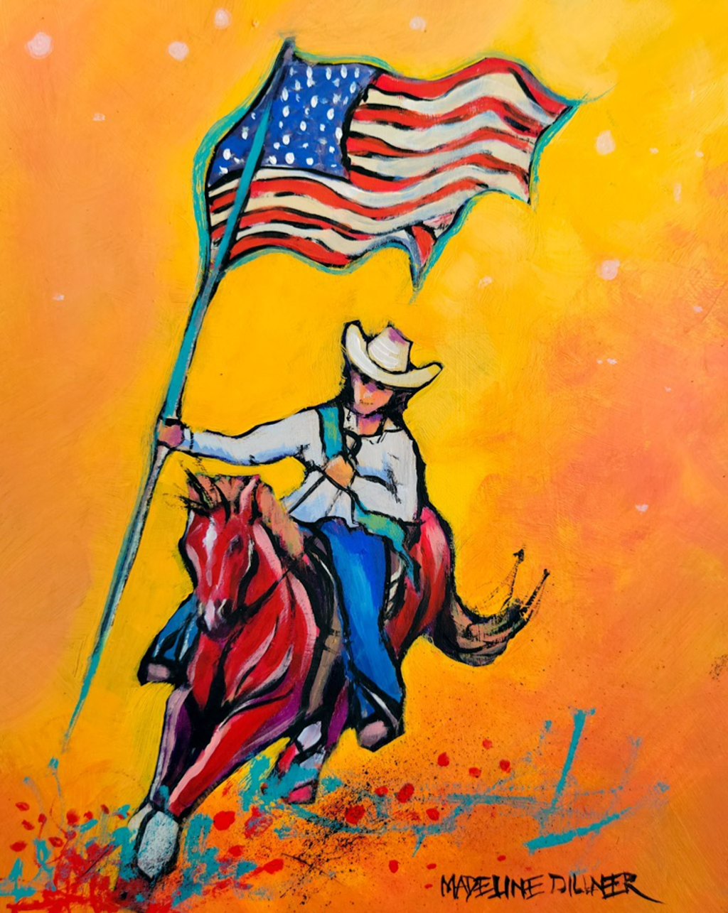 Old Glory Print (16x20) by Madeline Dillner