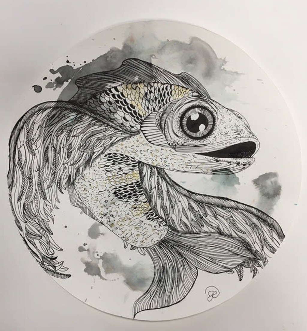 Winged Fish by Giulia Ronchetti