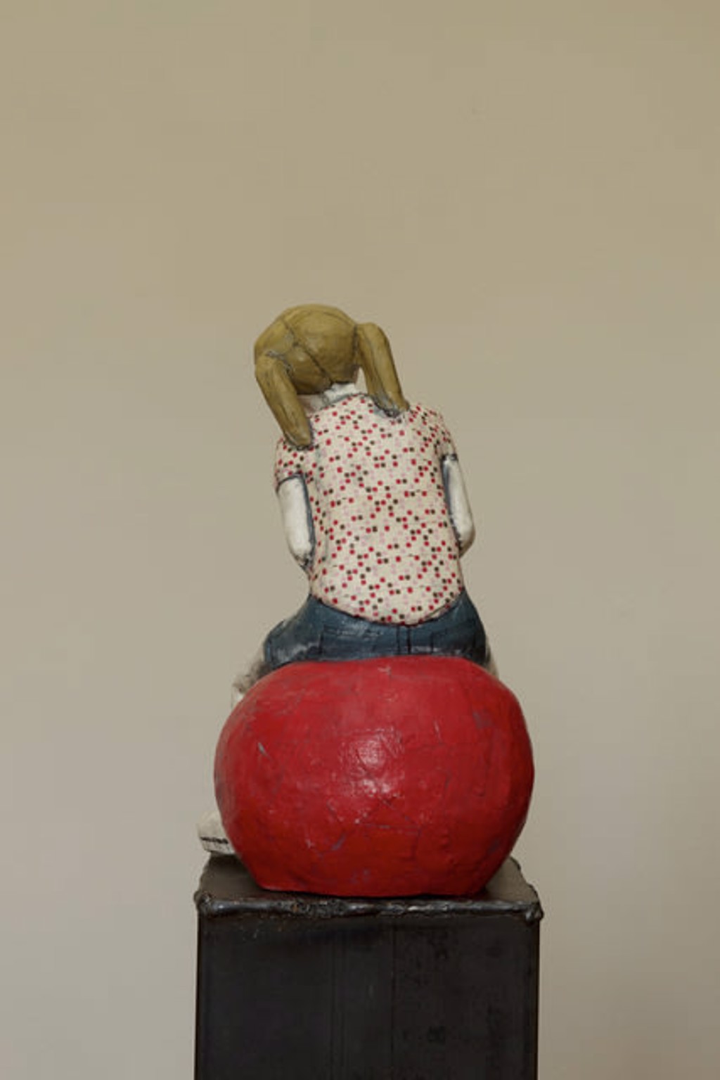 On A Red Ball IV by Silvia Trappa