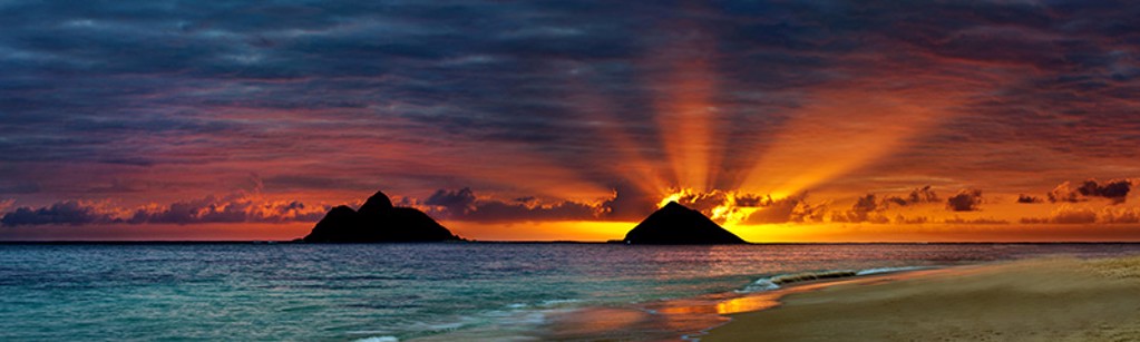 Lanikai Lights of Heaven II Diptych by Bryan Pezman
