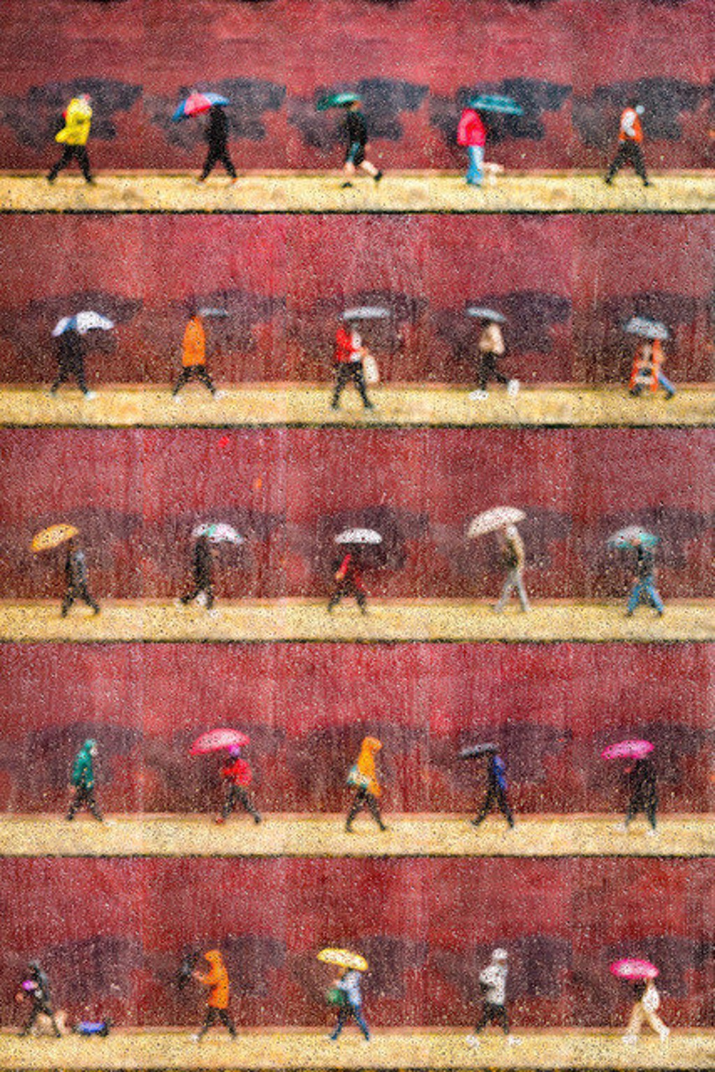 Time Lapse.  In the Rain, West Village, NYC by Xan Padron
