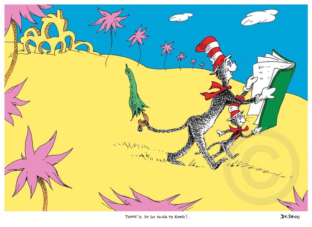 タケルライコウandザシアン There's So, So Much To Read! by Dr. Seuss | Lahaina Galleries