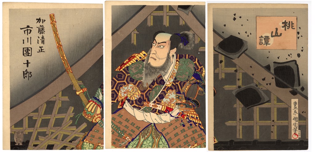 The Tale of Momoyama, Kato Kiyomasa by Kunichika | The Art of Japan
