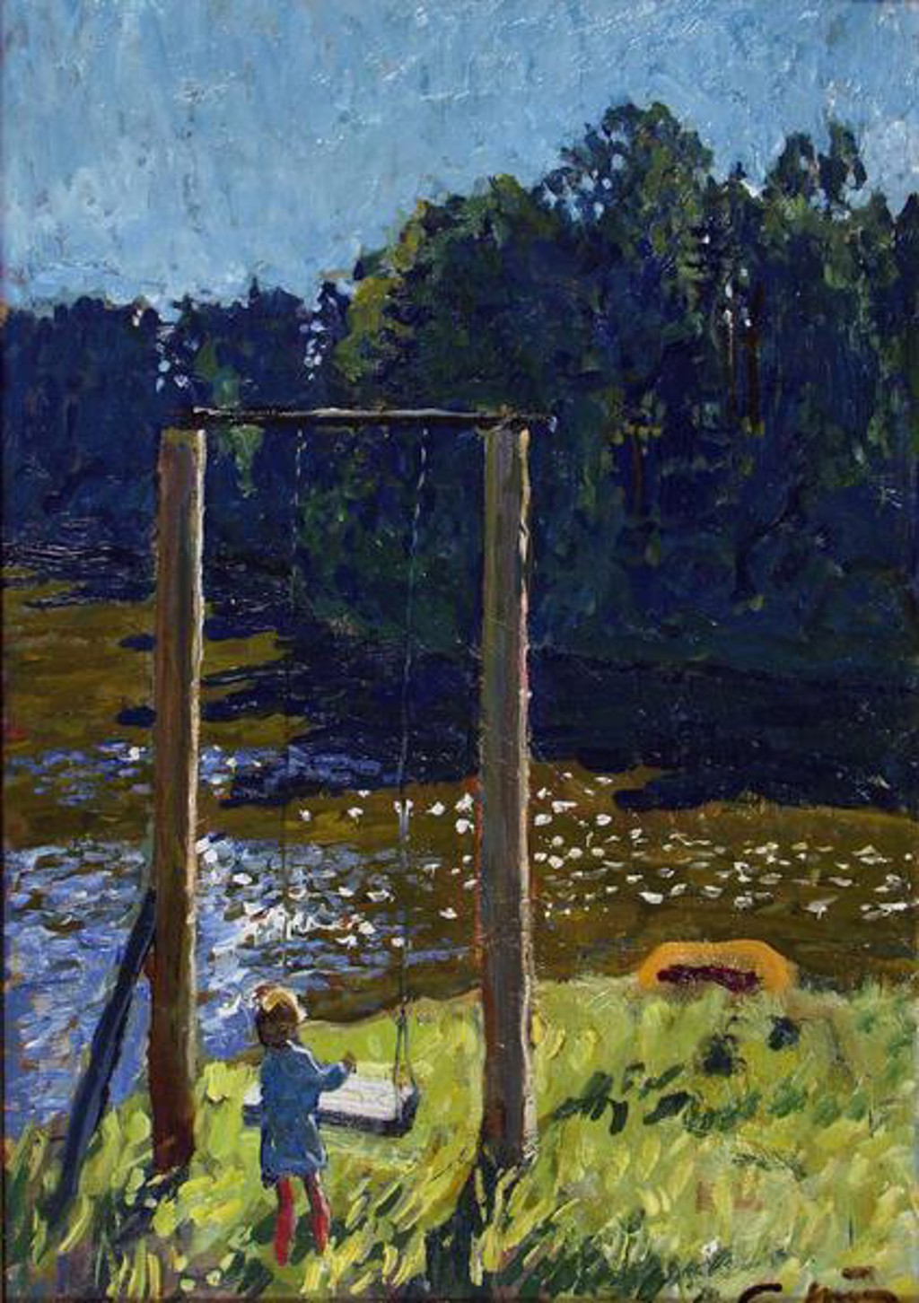 On the Swing by Sergei Tkachev