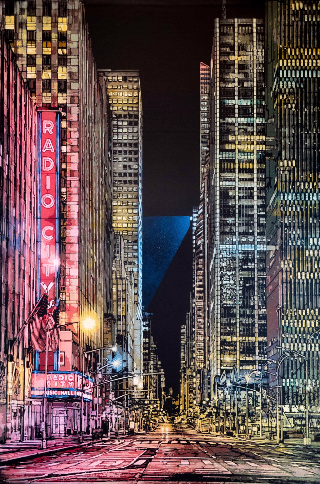 Radio City Vert - Variant 1 by Logan Hicks | West Chelsea Contemporary