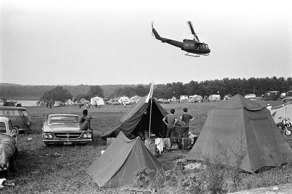 Woodstock 1969, Helicopter by Baron Wolman | IFAC Arts