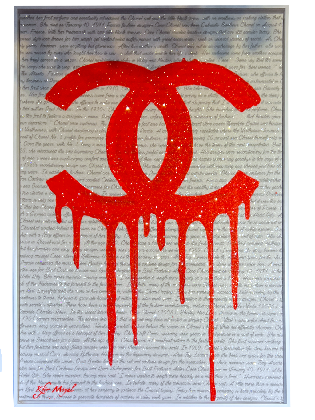 Pink Chanel Dripping by Kfir Moyal | Onessimo Fine Art