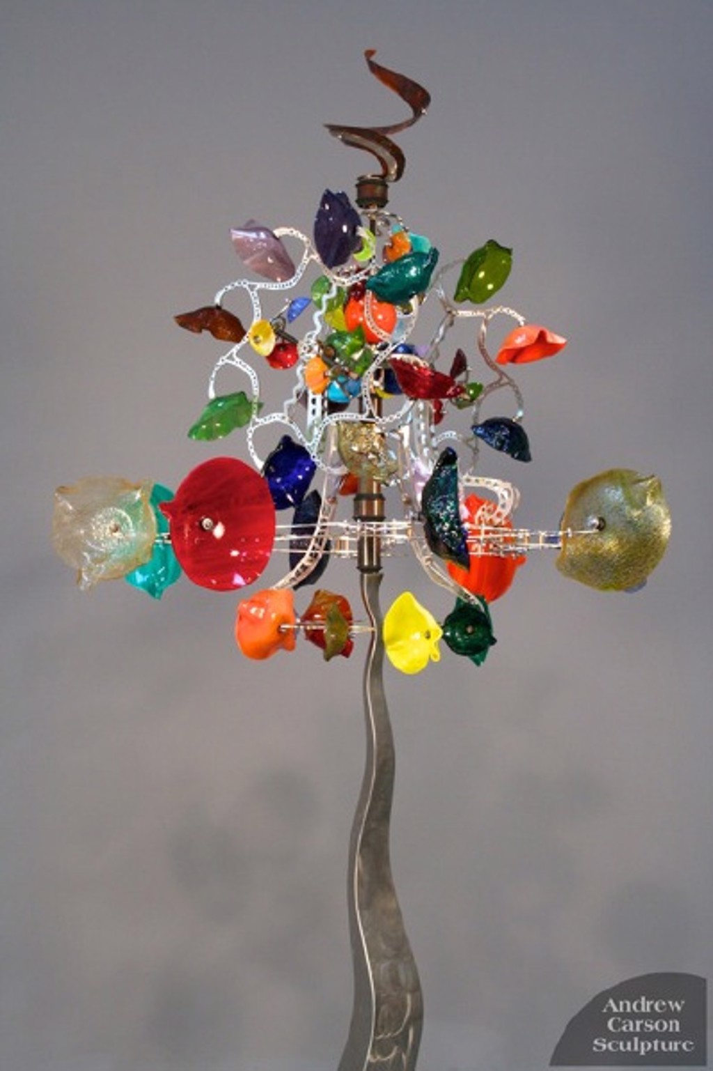 Display Glassinator Tall Pole with Stainless Steel Pole-S-WS by