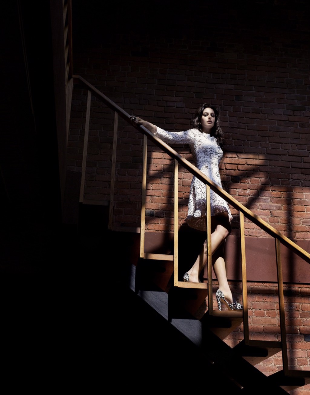 ANNE HATHAWAY, THE STAIRS by Markus Klinko