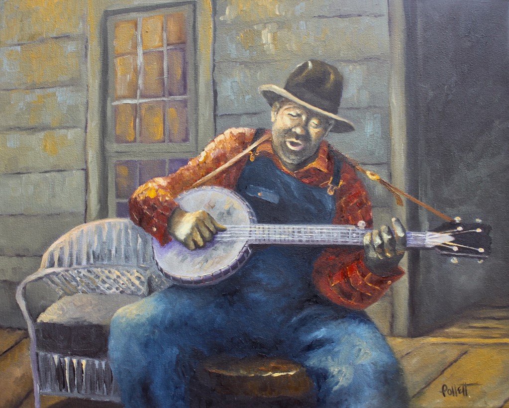 The Beginning of Blues-Bluegrass by Cynthia Jewell Pollett Fine Art |  Cynthia Jewell Pollett Fine Art, image size:1023x820
