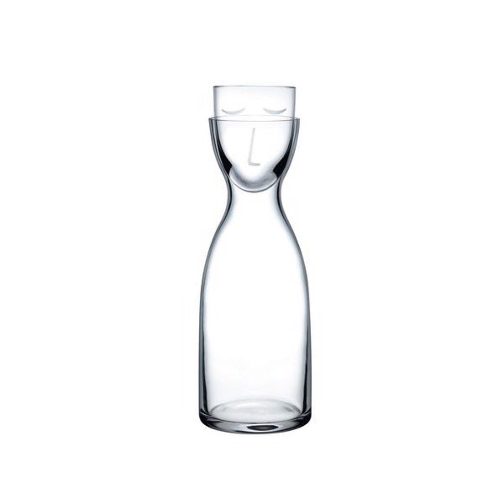 Nude Glass Mr. & Mrs. Water Carafe