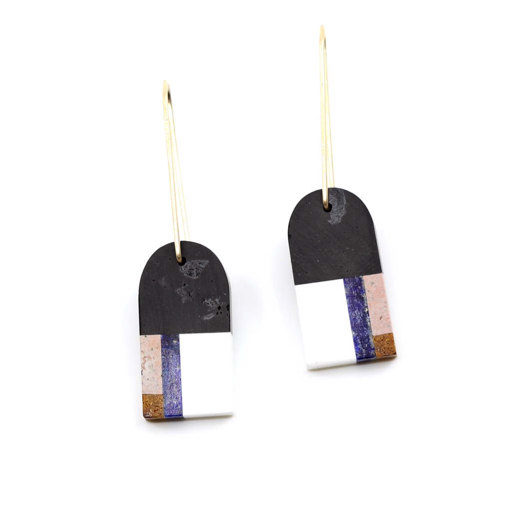Multi-Stone Earrings by Alison Jean Cole