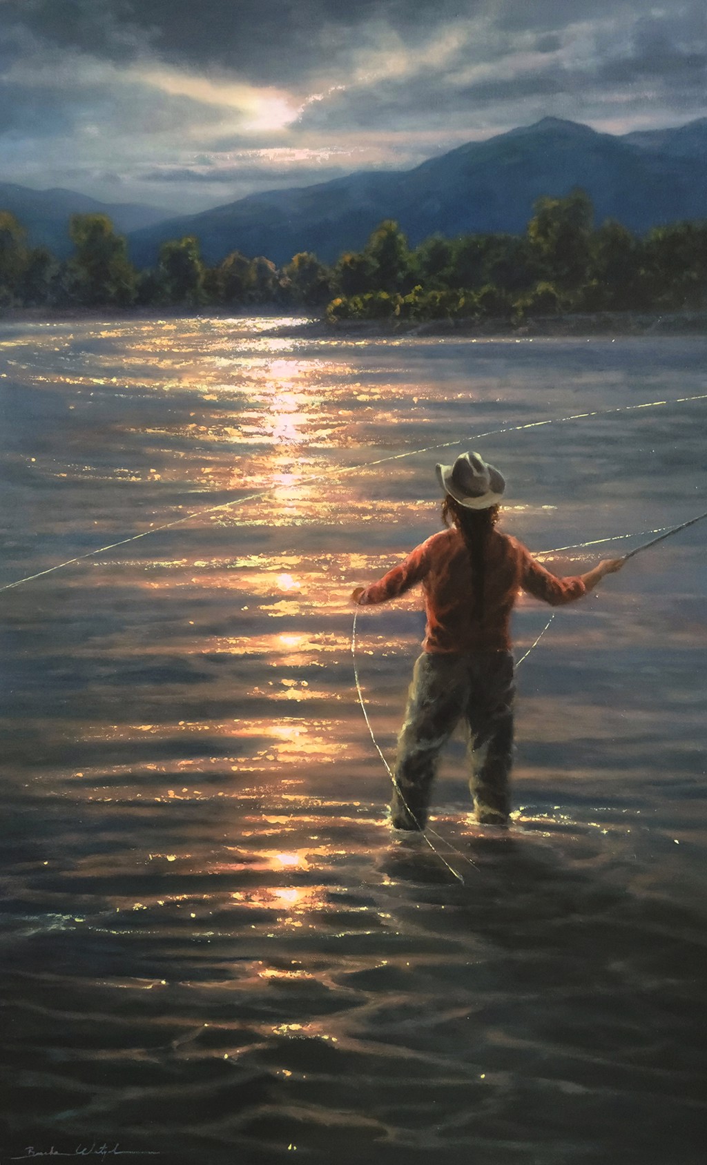 BETTER TO BE FISHING by Brooke Wetzel | Montana Trails Gallery