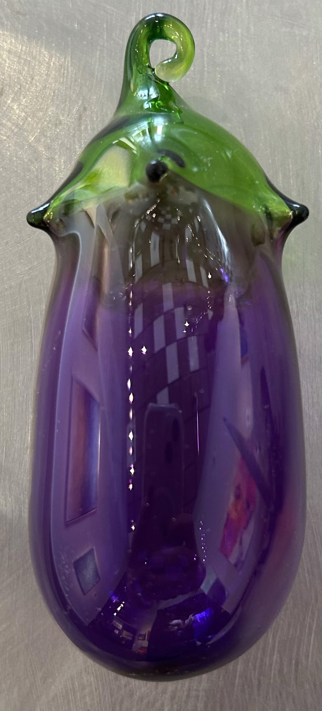 Eggplant Ornament by Bandhu Dunham