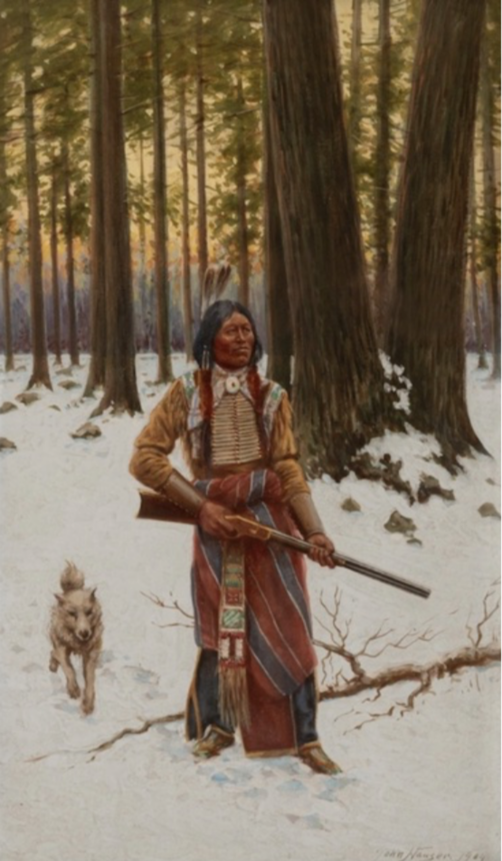 A SIUOX HUNTER by John Hauser