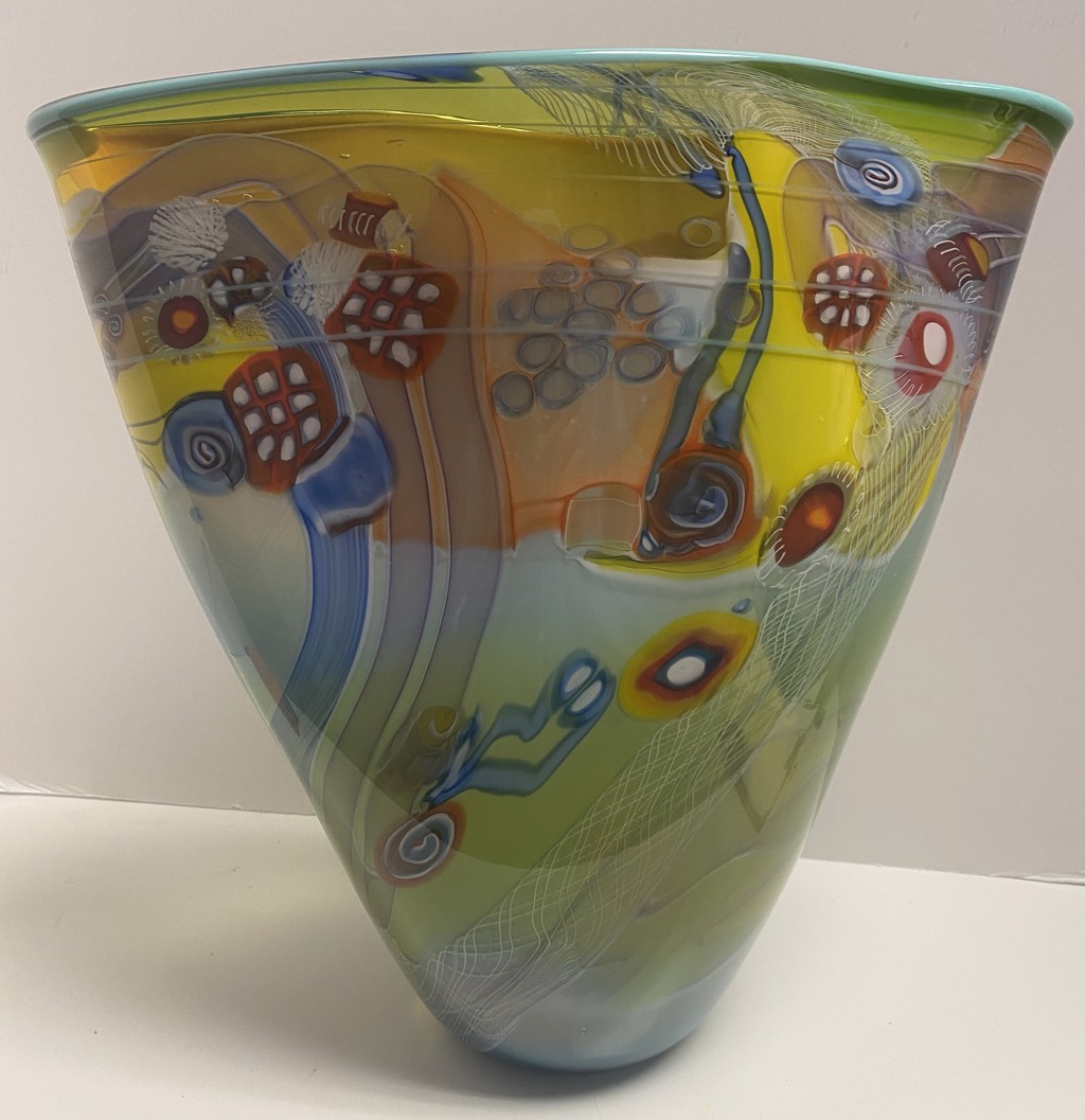Hunting Medium Colorfield Vessel II by Wes Hunting