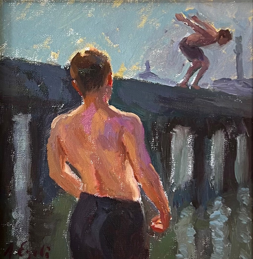Pier Divers by Arthur Egeli