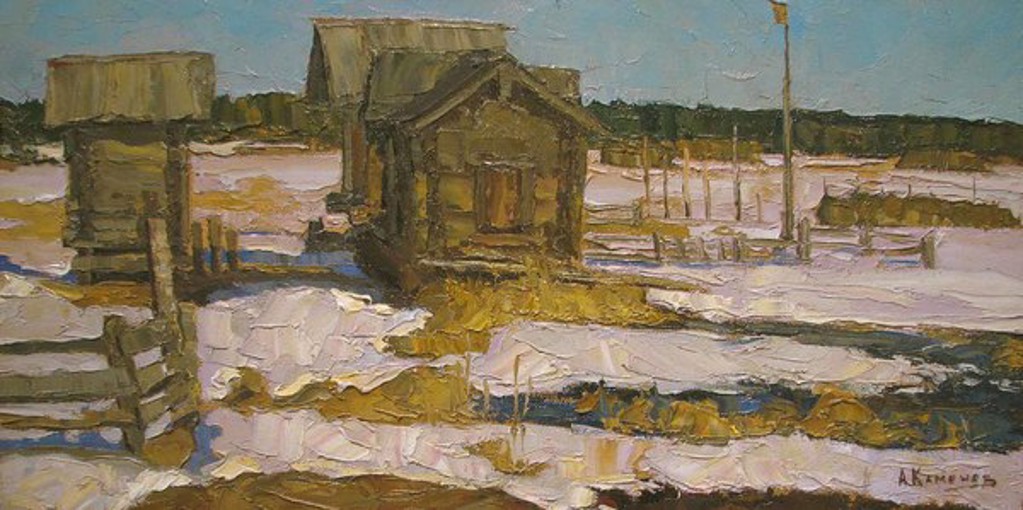 Barns by Aleksei Kamenev