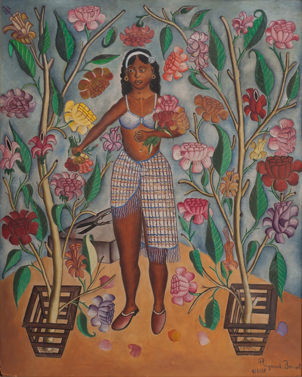 Femme Fleur/Flower Woman#5-3-96GN by Rigaud Benoit