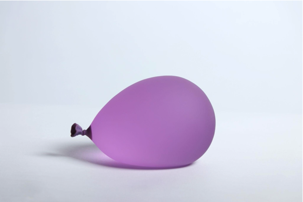 Glass Sculpted Water Balloon - Purple by Dylan Martinez