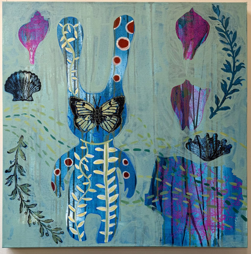 「FUSION WORLD」 Anne Gaiss 鑑定書 アート 絵画 In the Garden (canvas) by Melanie A. Yazzie | Glenn Green Galleries