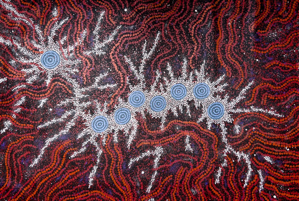 Milky Way, Seven Sisters Dreaming by Gabriella Possum Nungurrayi