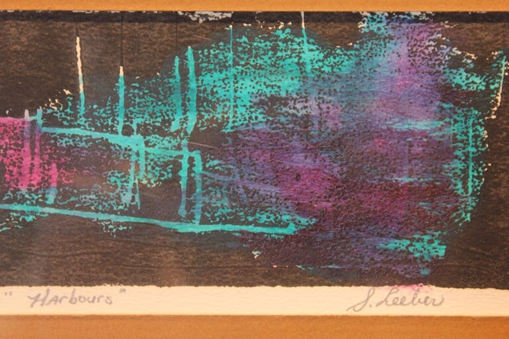 "Harbors" Abstract Expressionist Painting Edition 5 of 50 by Sharon Leeber