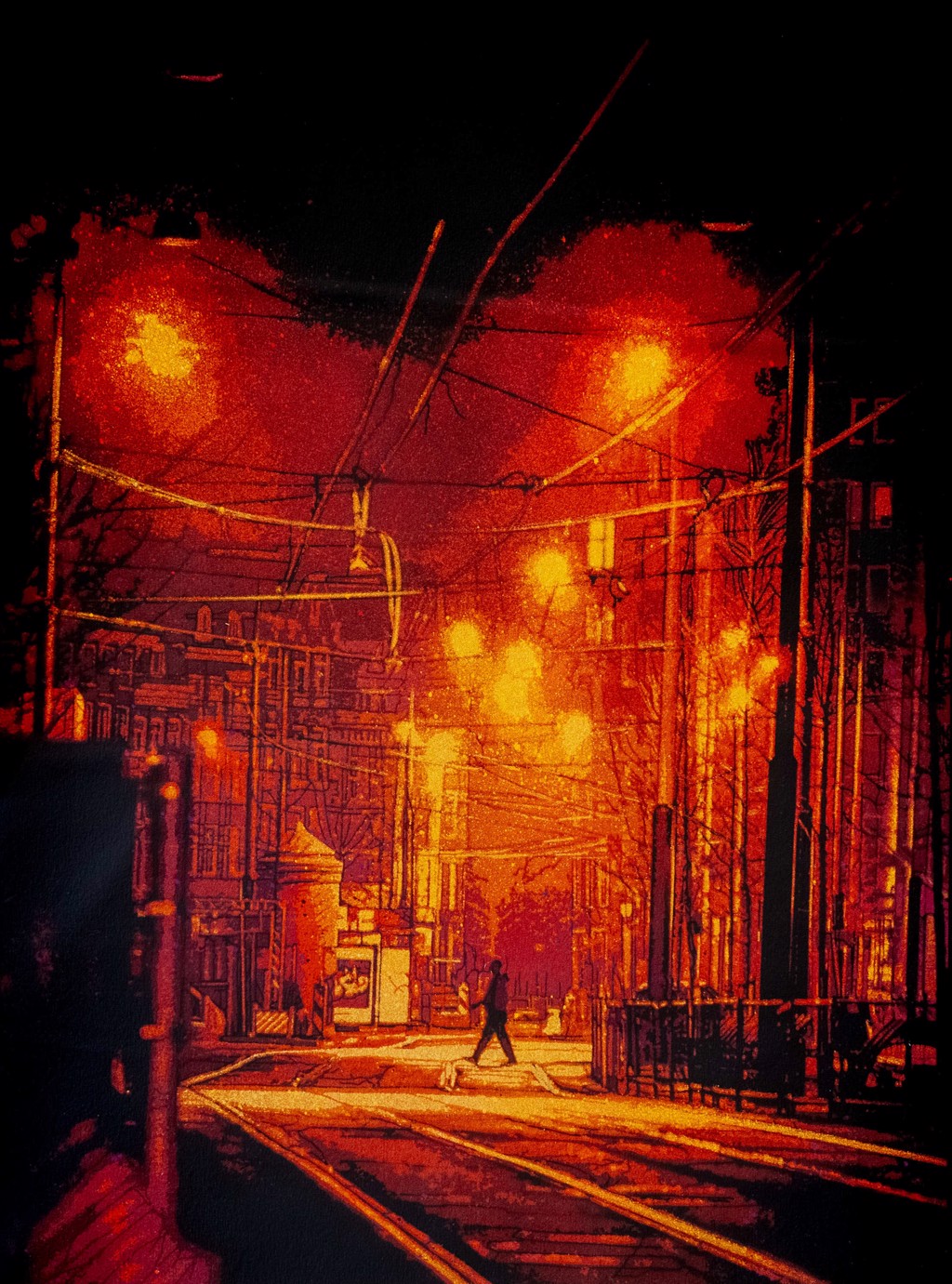 Amsterdam Wire Webs Red by Logan Hicks | West Chelsea Contemporary