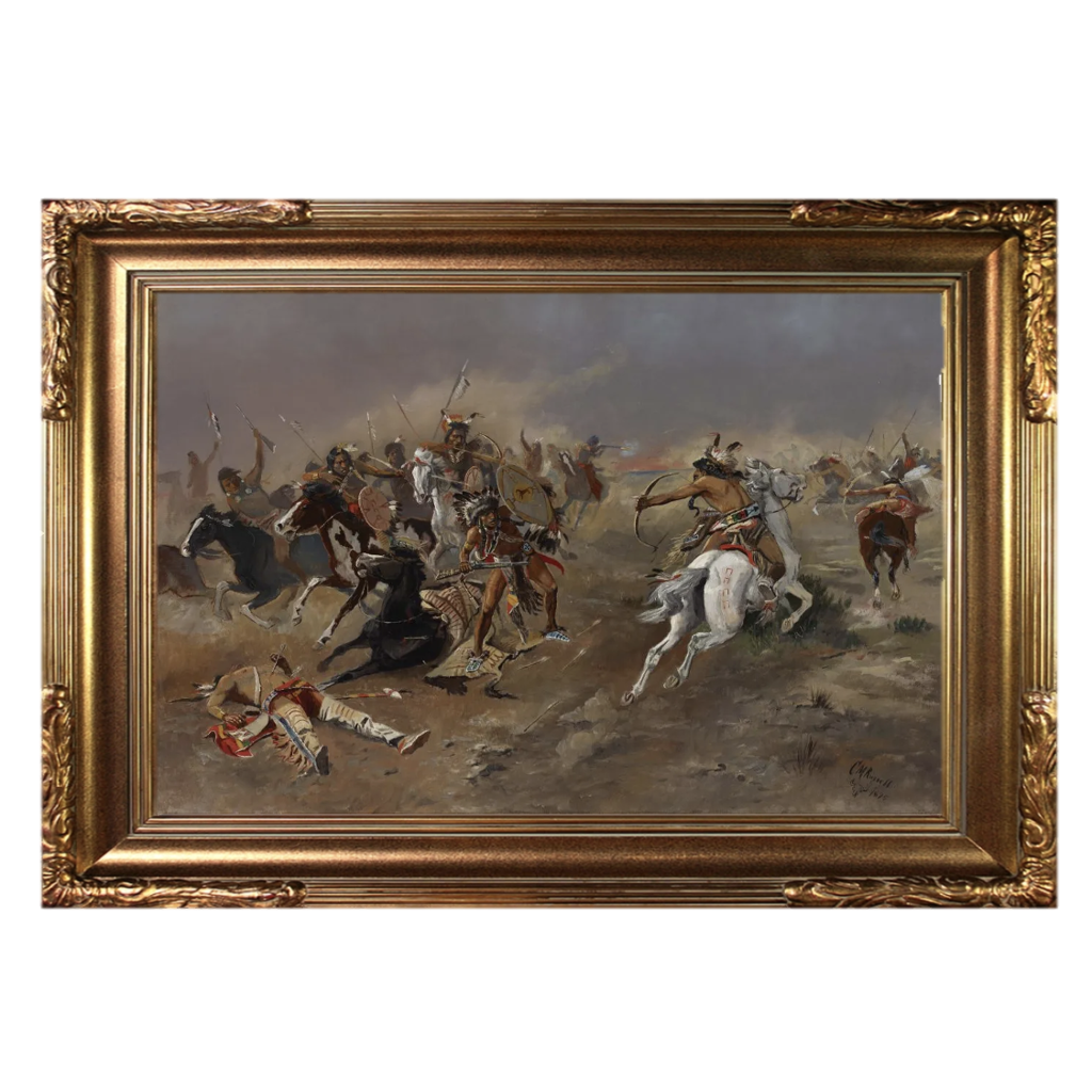 FOR SUPREMACY by Charles M. Russell [1864-1926]