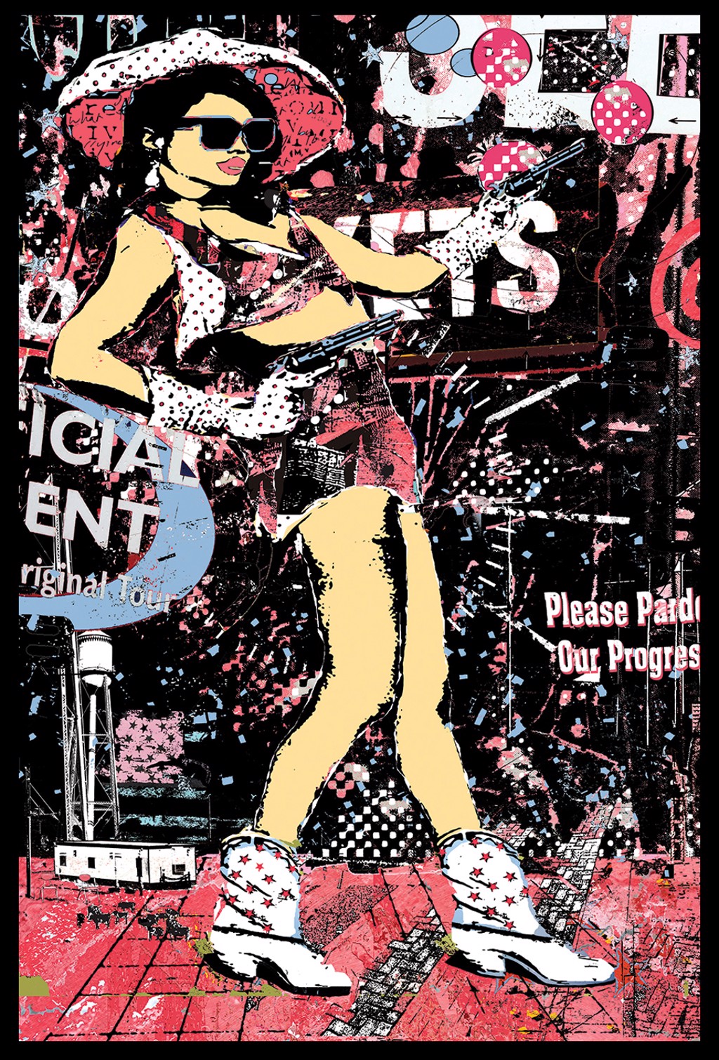 Woman with Guns: Pardon Our Progress by Daryl Thetford | Chauvet Arts