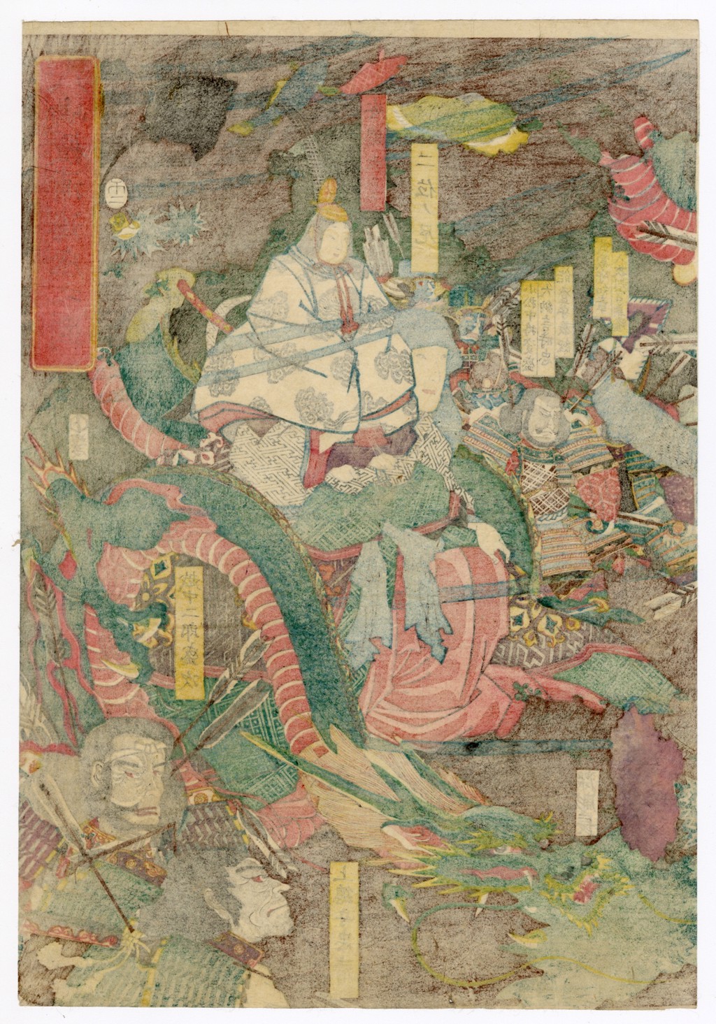 The Heike Clan Sinking into the Sea and Perishing at the battle of