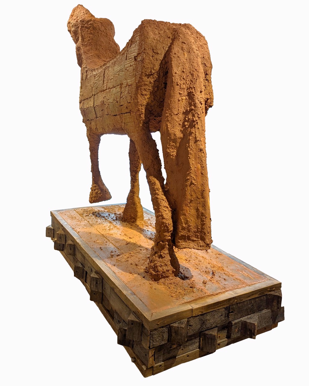 “Renacer” Contemporary Large Scale Mixed Media Surrealistic Horse Sculpture by Bernardo Infante