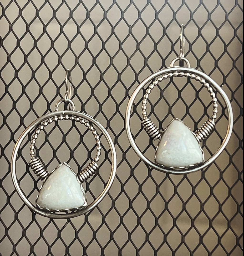 Lavender Jade Earrings by Candice Jennings